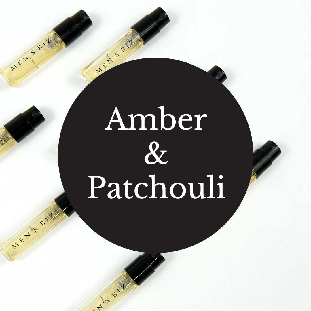 Amber & Patchouli Fragrance Sample Pack, 6 x 1ml