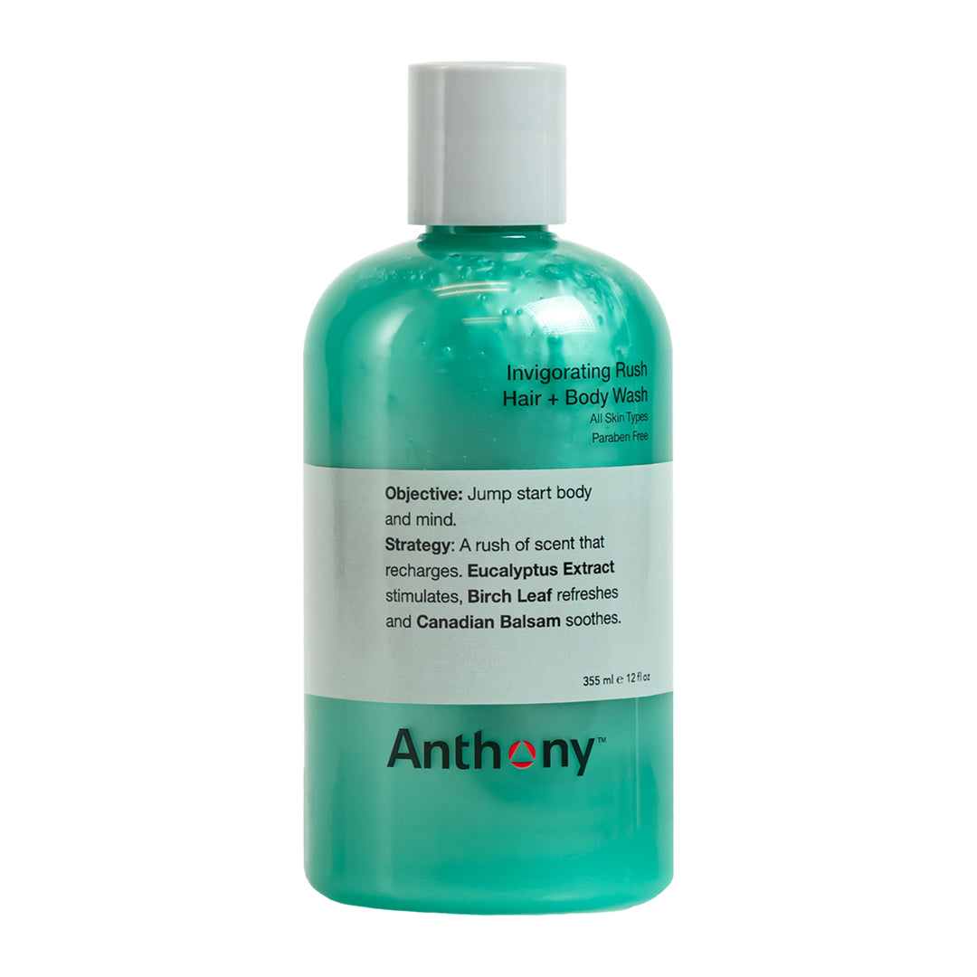 Anthony Invigorating Rush Hair & Body Wash, 355ml