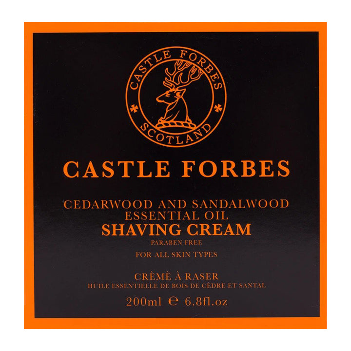 Castle Forbes Cedarwood & Sandalwood Shaving Cream, 200ml