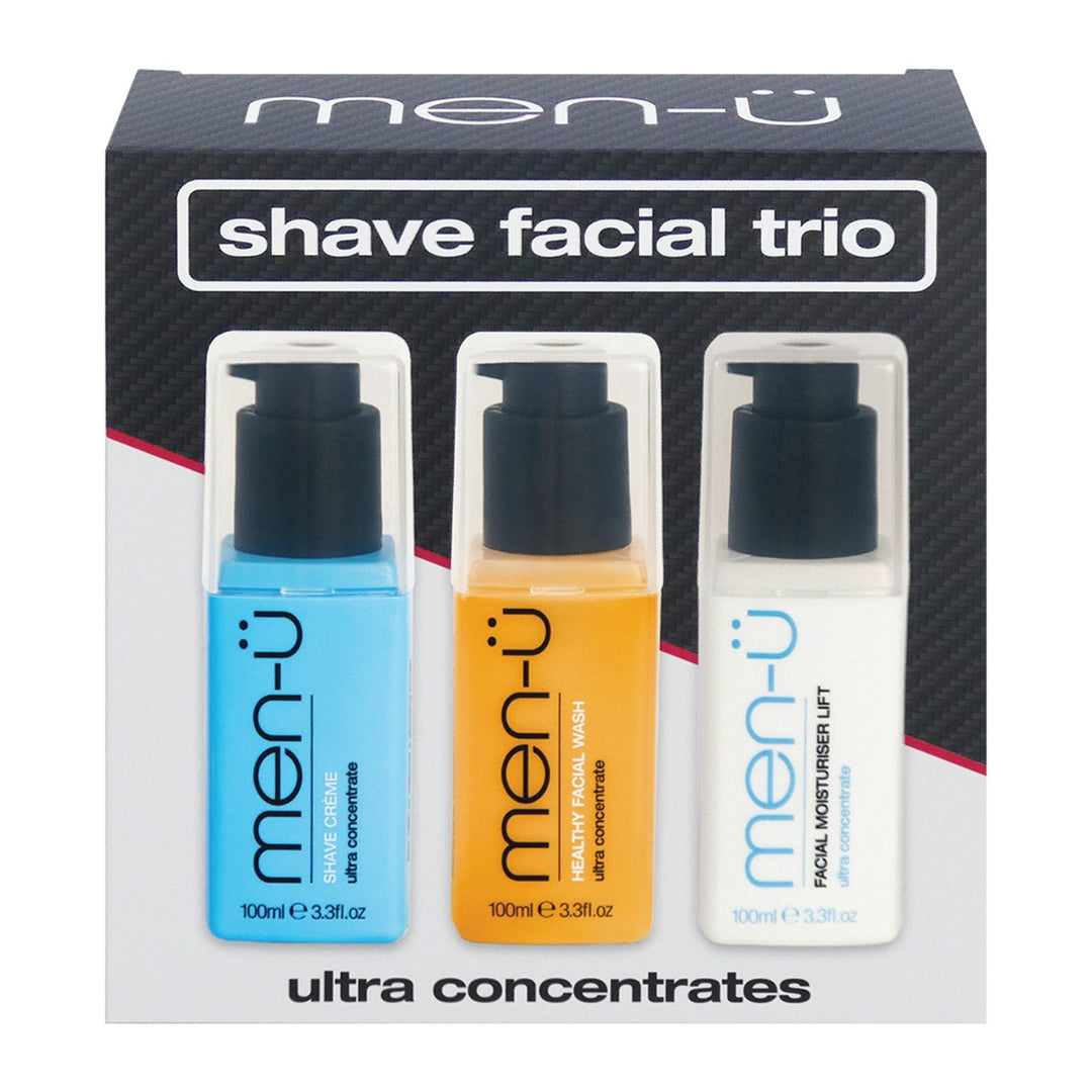 men-u Shave Facial Trio, 3 x 100ml